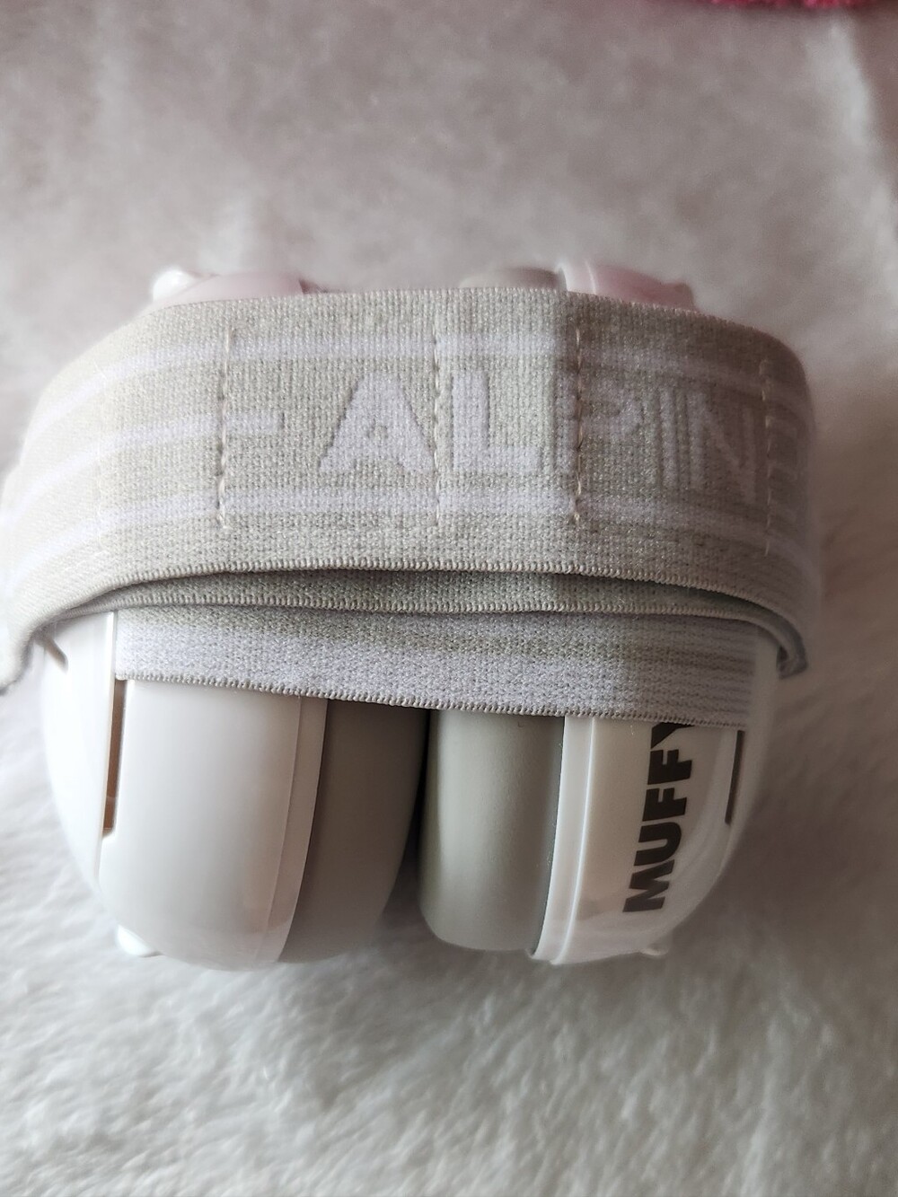Alpine Over-Ear Kids Headphones in Pink and White